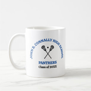 Persoonlijk Blauwe Lacrosse Team Hoge School Koffiemok