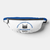 Persoonlijk blauwe marsband van de middelbare scho heuptasje (Liggend)