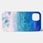 Persoonlijk Blauwe Oceaan Strand Case-Mate iPhone Case (Achterkant (horizontaal))