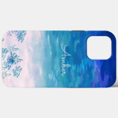 Persoonlijk Blauwe Oceaan Strand Case-Mate iPhone Case (Achterkant (horizontaal))