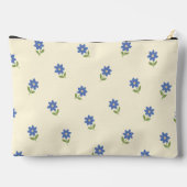Persoonlijk Blauwe Wilde Bloem Patroon Naam Cadeau Etui (Achterkant)