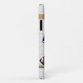 Persoonlijk blauwe witte rode voetbalshirt Case-Mate iPhone case (Achterkant/rechts)