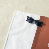 Persoonlijk, bleekmiddel, monochroom, strandlaken (In situ)