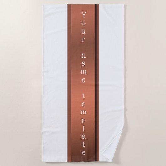 Persoonlijk, bleekmiddel, monochroom, strandlaken (Voorkant)