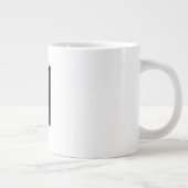 Persoonlijk Bloem Initialen M + Naam Grote Koffiekop (Rechts)
