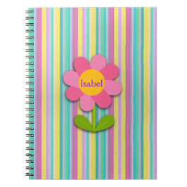 Persoonlijk Bloem Spiraal Foto Notitieboek