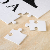 Persoonlijk bloemalfabet A monogram Legpuzzel (Zijkant)