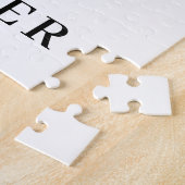 Persoonlijk bloemalfabet J monogram Legpuzzel (Zijkant)