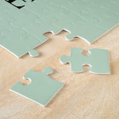 Persoonlijk bloemalfabet N monogram Legpuzzel (Zijkant)
