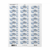 Persoonlijk bloemen retourlabel etiket (Full Sheet)
