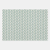 Persoonlijk Bloemendecor met Initiaal Inpakpapier Vel (Voorkant 2)