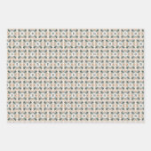 Persoonlijk Bloemendecor met Initiaal Inpakpapier Vel (Voorkant)