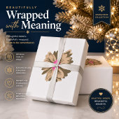 Persoonlijk bloemendecoratie kerstcadeaupapier cadeaupapier