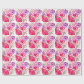 Persoonlijk Bloemendesign Cadeaupapier (Vlak)