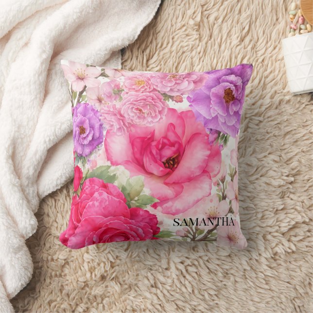 Persoonlijk Bloemendesign Kussen (Deken)