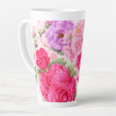 Persoonlijk Bloemendesign Latte Mok (Linkerhoek)