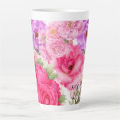 Persoonlijk Bloemendesign Latte Mok (Voorkant)