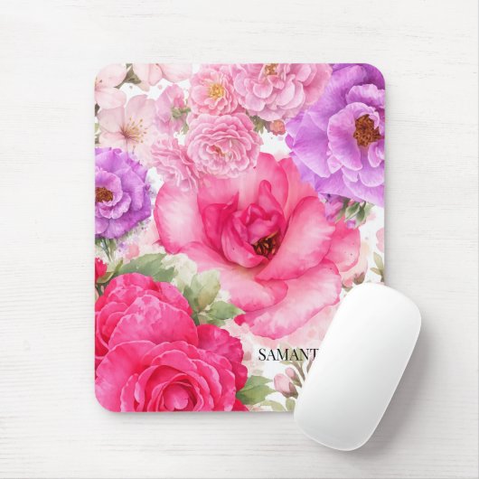 Persoonlijk Bloemendesign Muismat (Met muis)