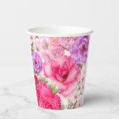 Persoonlijk Bloemendesign Papieren Bekers (Achterkant)