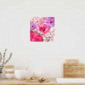 Persoonlijk Bloemendesign Poster (Keuken)