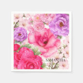 Persoonlijk Bloemendesign Servet (Voorkant)
