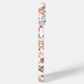 Persoonlijk bloemendessin met monogram Case-Mate iPhone case (Achterkant / Rechts)