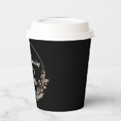 Persoonlijk bloemenframe met ochtendtekst papieren bekers (Links)