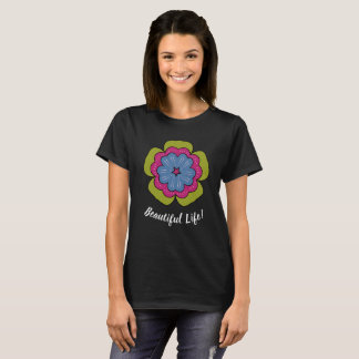 Persoonlijk bloemengrafisch basisshirt voor vrouwe t-shirt