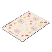 Persoonlijk bloemennotebook notitieboek (Linkerzijde)
