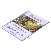 Persoonlijk bloemfotoboek notitieboek (Linkerzijde)