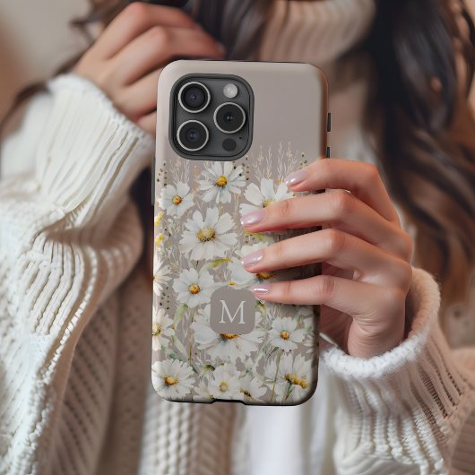 Persoonlijk Bloempatroon Case-Mate iPhone Case