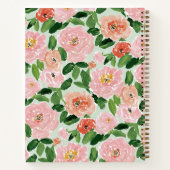 Persoonlijk bloemreceptenboek met eigen naam notitieboek (Achterkant)