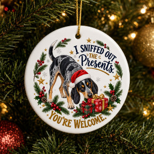 Persoonlijk Bluetick Coonhound Kado Inspecteur Cad Keramisch Ornament