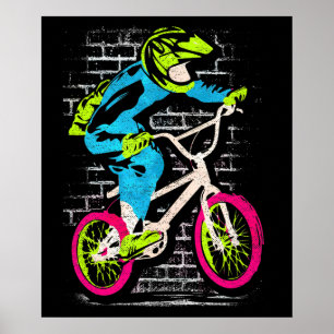 Persoonlijk Bmx-Poster - Bmx Bike Graffiti Poster