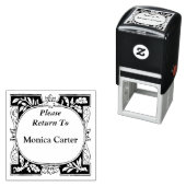 Persoonlijk boek retour met mooie rand  zelfinktende stempel (In situ)