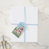 Persoonlijk Boek Thema Baby Shower Cadeaulabel (Met Touw)