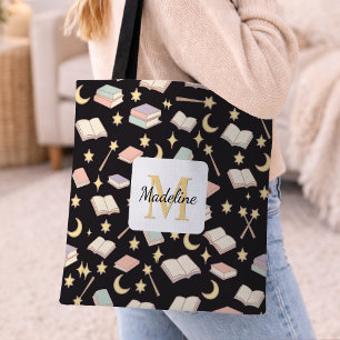 Persoonlijk Boekachtig Meisje Cute Magie Naam Donk Tote Bag