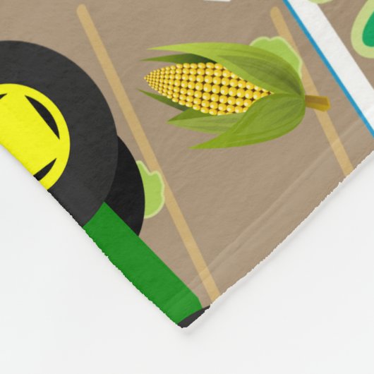 Persoonlijk Boerderij voor kinderen Fleece Deken (Hoek)