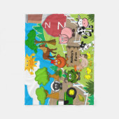 Persoonlijk Boerderij voor kinderen Fleece Deken (Voorkant)