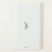 Persoonlijk Boho Sage Groene Puntkomma Dagboek Notitieboek (Achterkant)
