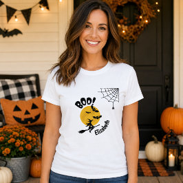 Persoonlijk 'Boo Heks & Vleermuizen' Dames Hallowe T-shirt