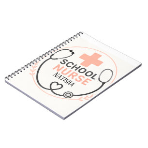 Persoonlijk bord voor de schoolverpleegsterskamer notitieboek