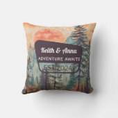 Persoonlijk bos in Sunset Mountain National Park Kussen (Achterkant)