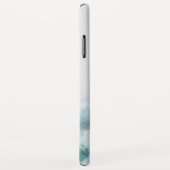 Persoonlijk bos watercolor winterlandschap Case-Mate iPhone case (Achterkant/rechts)