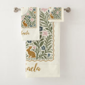 Persoonlijk bosvarenmonogram bad handdoek (Insitu)