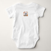 Persoonlijk bosvos babyshirtje voor Halloween Romper (Achterkant)