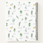 Persoonlijk botanisch receptenschrift notitieboek (Achterkant)