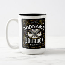 Persoonlijk bourbon vintage wapens whiskey etiket