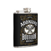 Persoonlijk bourbon vintage wapens whiskey label heupfles (Rechts)