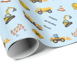 Persoonlijk Bouwverjaardagsfeest Cadeaupapier